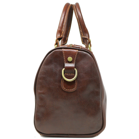 Floto Italian Leather Boston Bag Women's Handbag brown 5